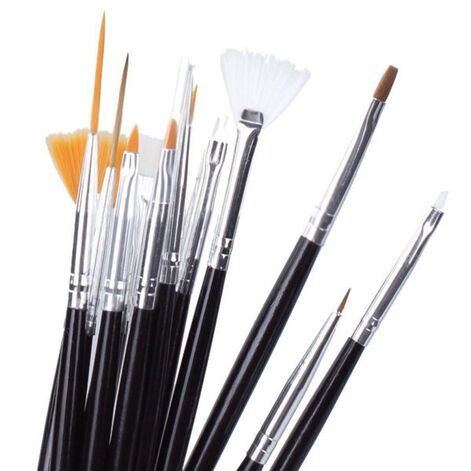 Nail Art Brushes, 15 Pcs